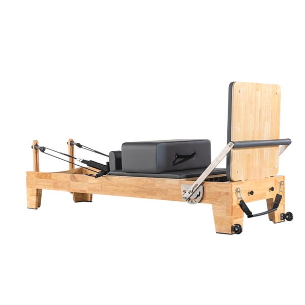 5 Customized Oak Wood Reformer Pilates Machine Portable and Adjustable for Body Gym Pilates Studio Use